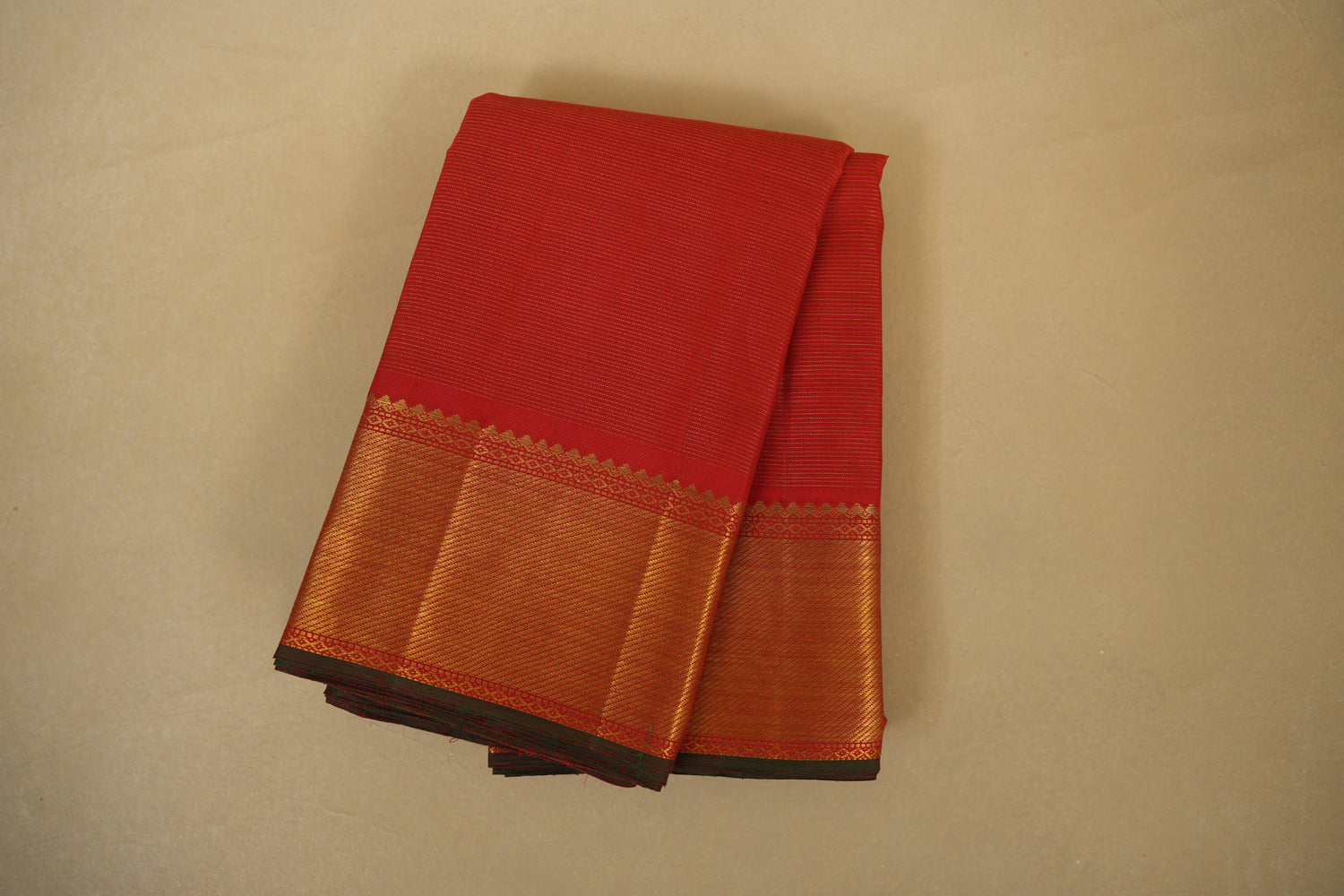 Red Vaira Oosi Vintage Kanjivaram Silk Saree