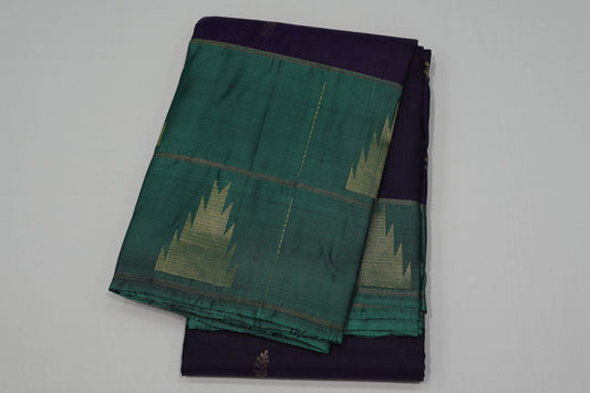 Violet light weight kanchipuram silk saree