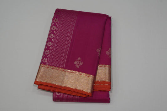 Pink vintage kanchipuram silk saree