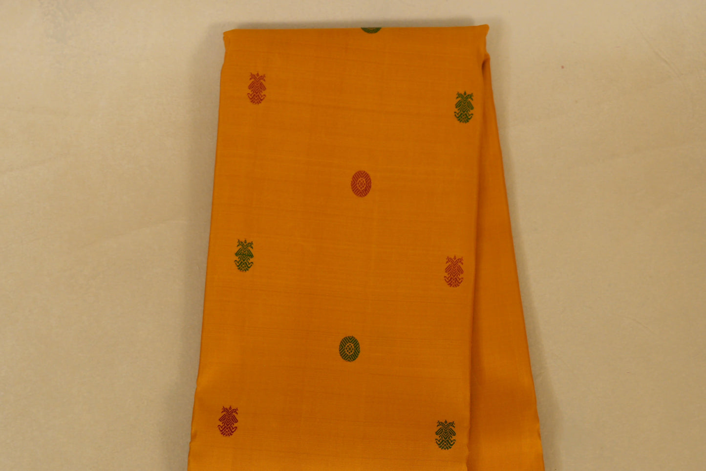 Mustard Vintage Kanjivaram Silk Saree by Shreenivas Silks PSSR018380