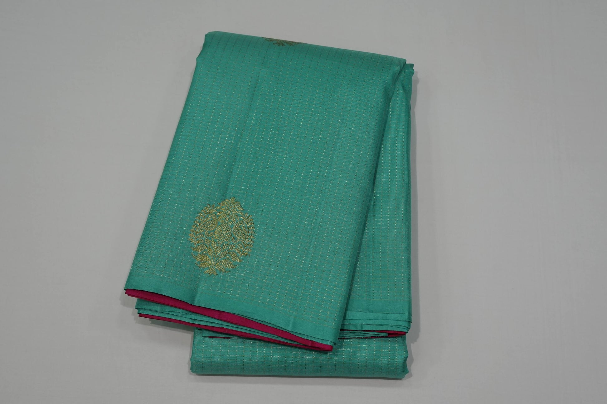 Sea green vintage kanchipuram silk saree
