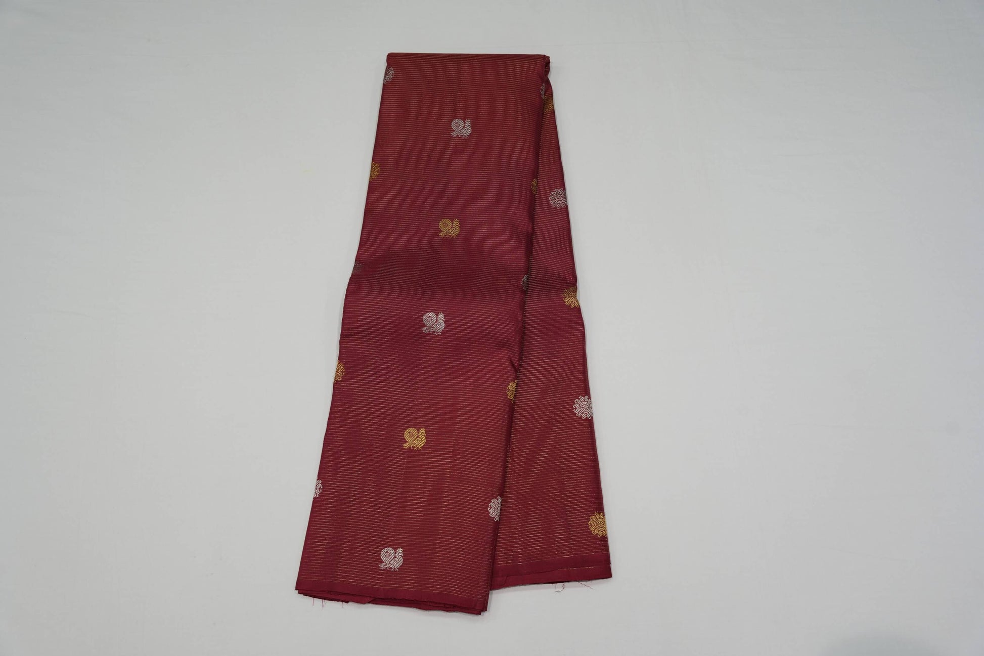Borderless vintage kanchipuram silk saree