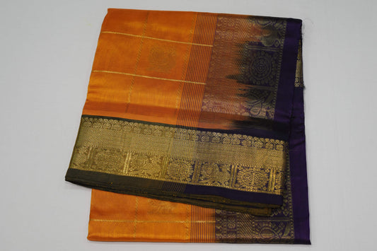 Golden mustard silk cotton saree