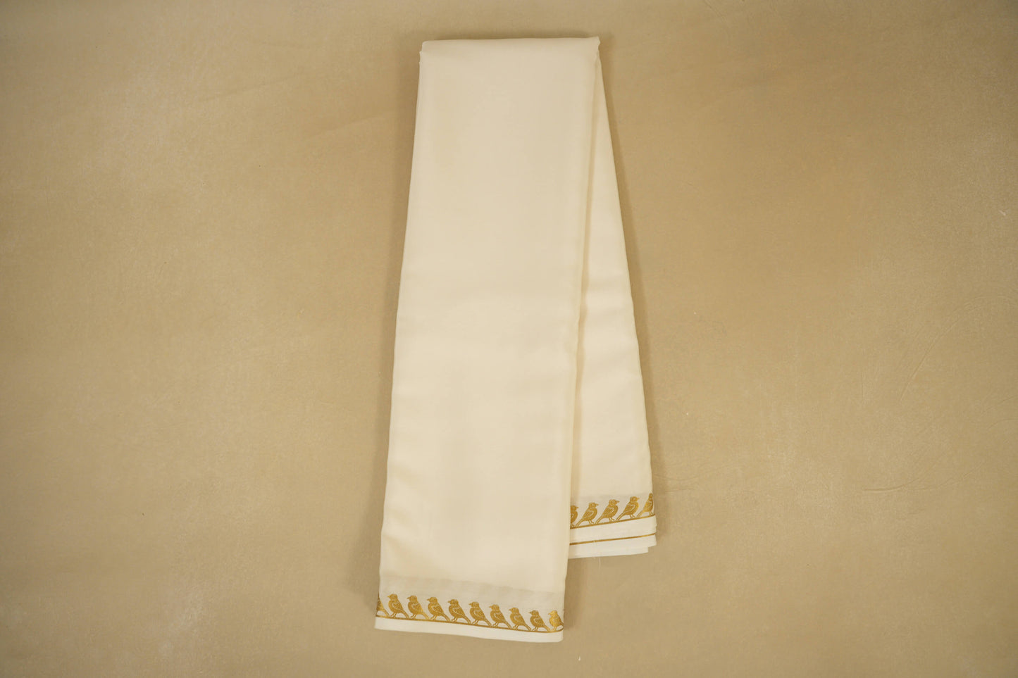 Online Off-White Mysore Silk Saree