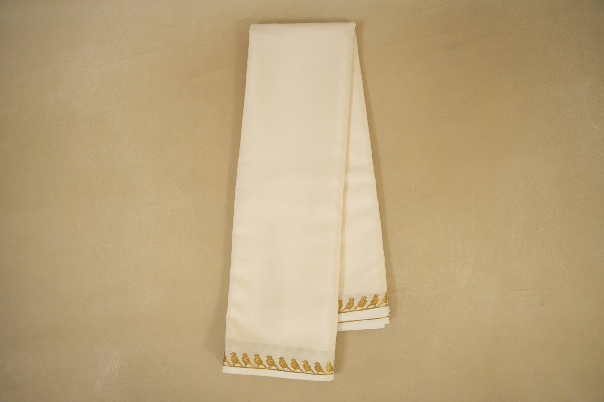 Online Off-White Mysore Silk Saree