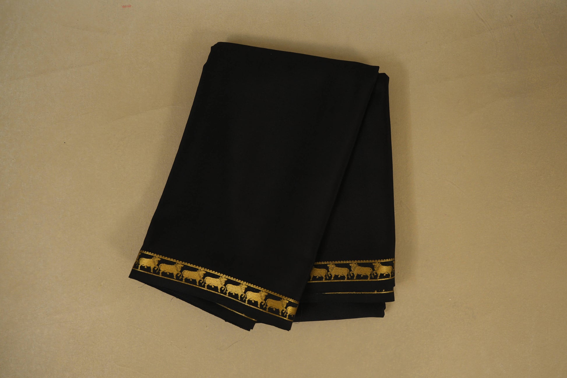 Black Mysore Silk Saree