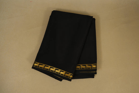 Black Mysore Silk Saree