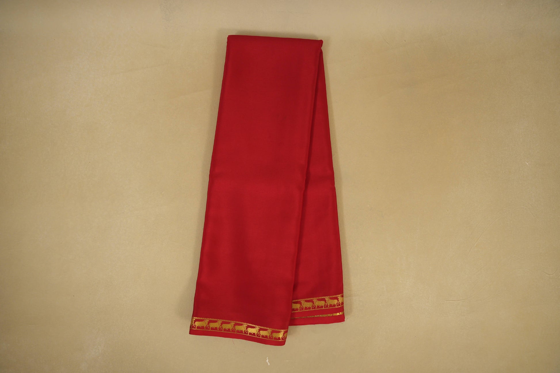 Online Red Mysore Silk Saree