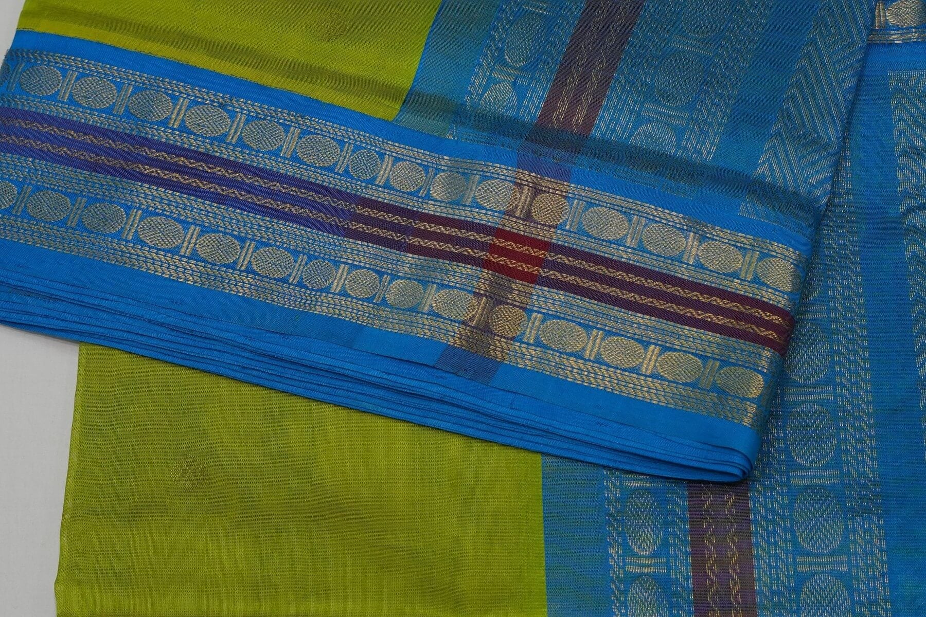 Online nine and half yards silk cotton saree