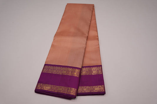 Plain vintage kanchipuram silk saree