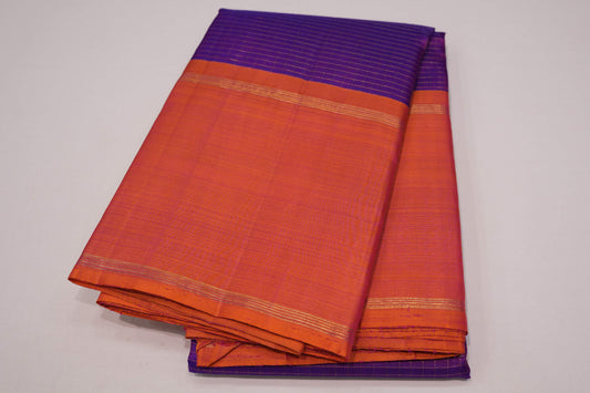 Magenta vintage kanchipuram silk saree