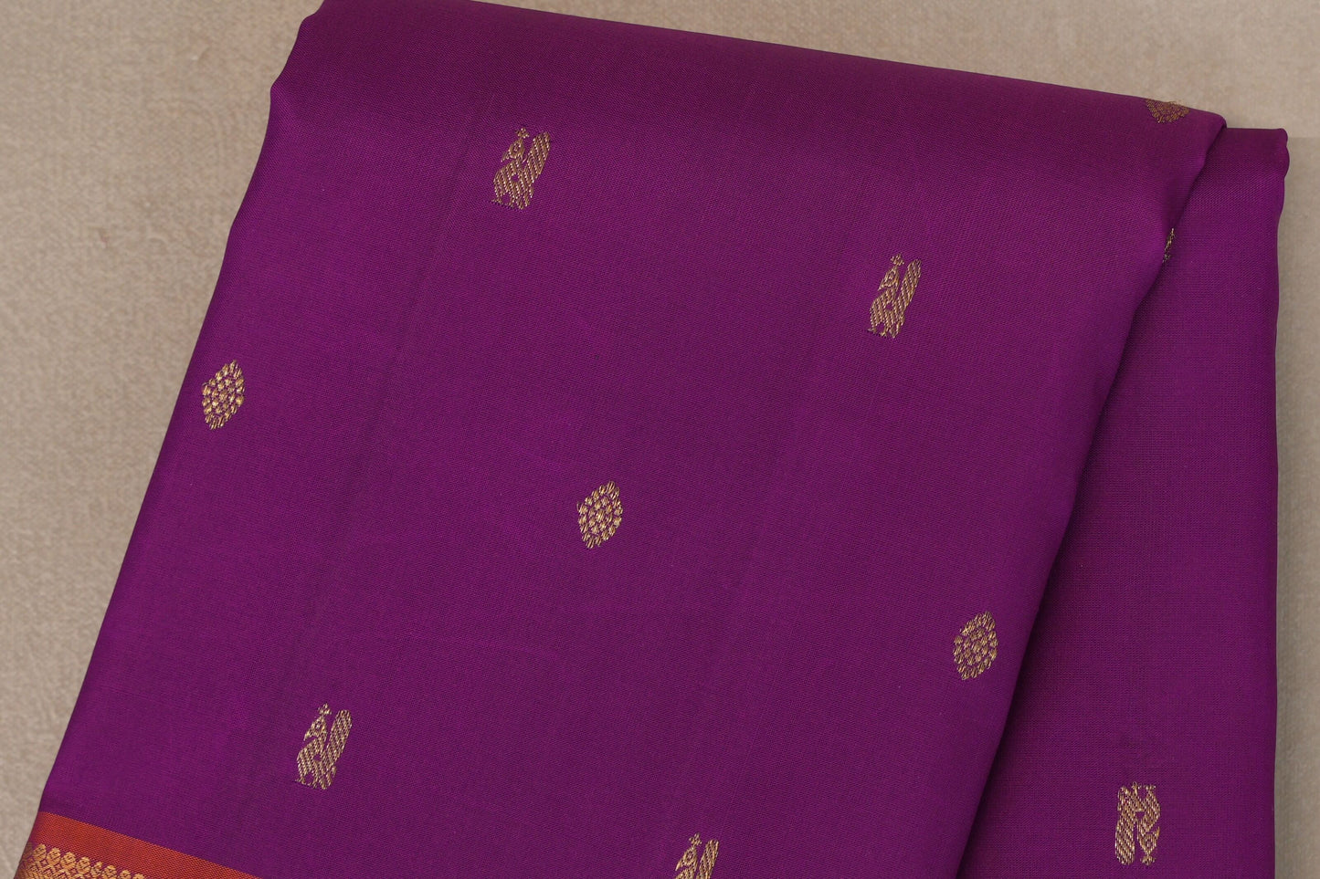 Deep Magenta Vintage Kanjivaram Silk Saree by Shreenivas Silks PSSR019547