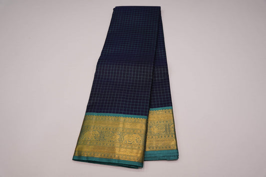 Online checked vintage kanchipuram silk saree
