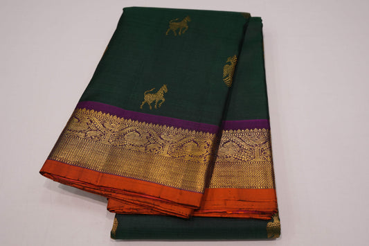 Green vintage kanchipuram silk saree