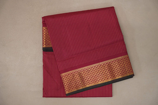 Maroon Ten Yards Silk Saree by Shreenivas Silks PSSR019560