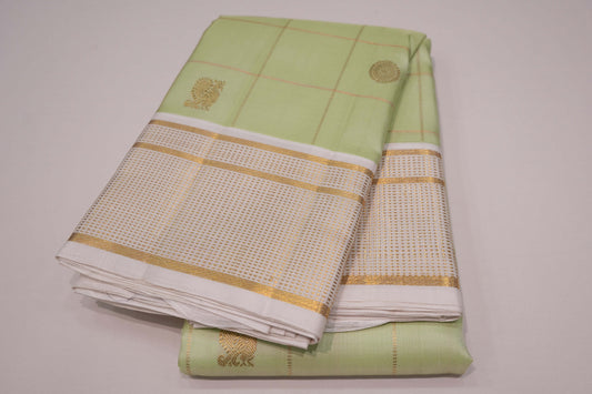 Pistha green vintage kanchipuram silk saree