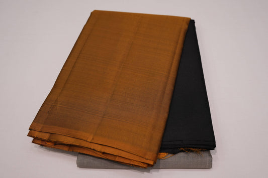 Multi color 3 part vintage kanchipuram silk saree