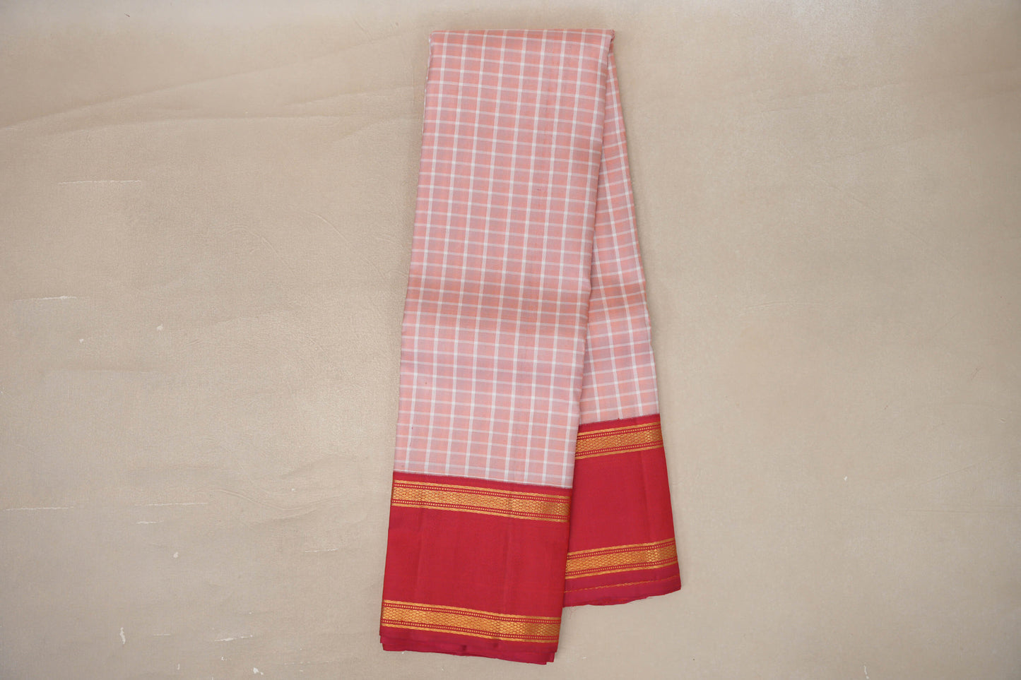 Peach Pink Vintage Kanjivaram Silk Saree online