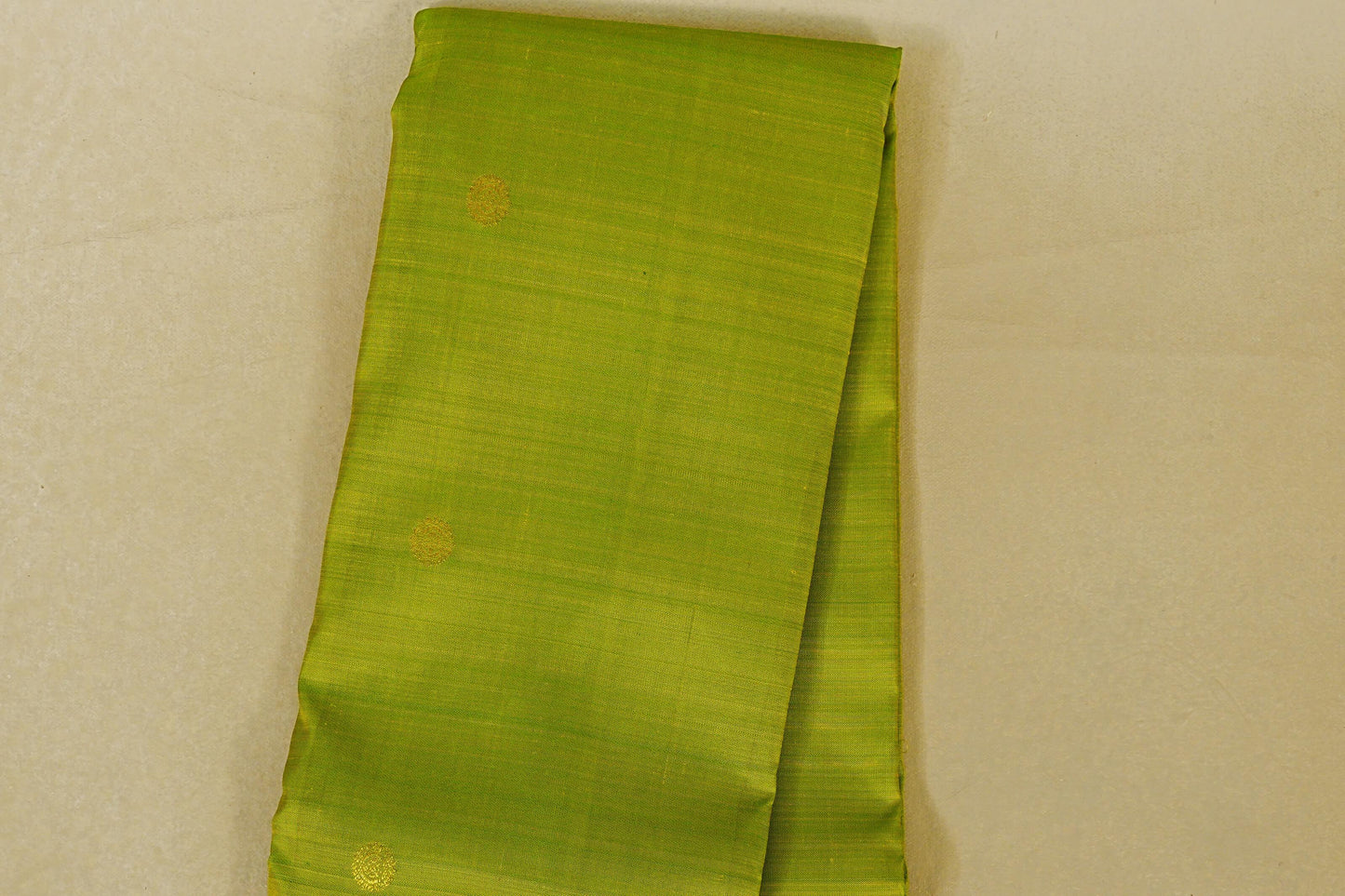 Parrot Green with Red Borders Vintage Kanjivaram Silk Saree by Shreenivas Silks PSSR018460
