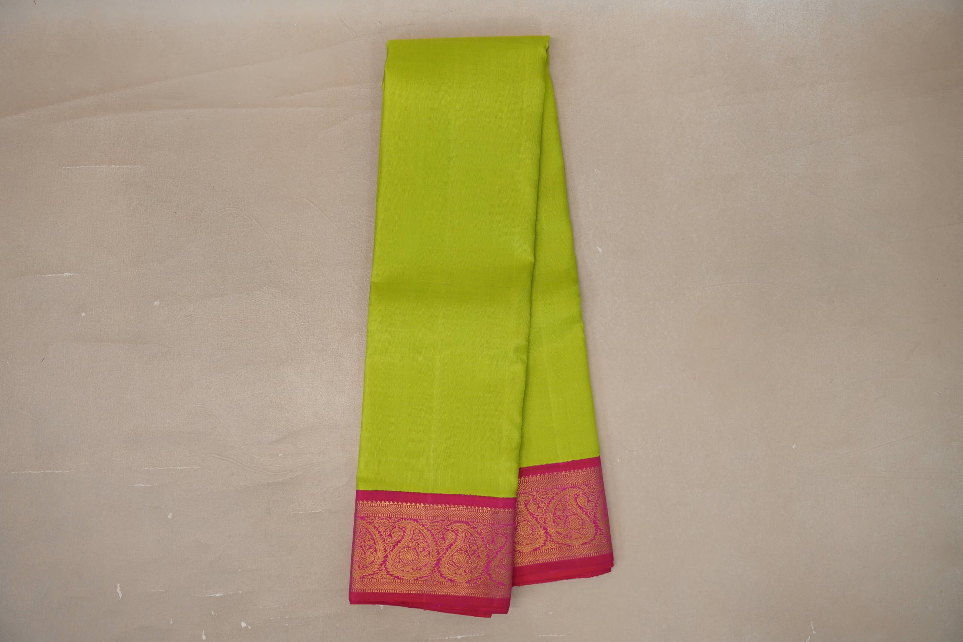 Parrot Green Vintage Kanjivaram Silk Saree  online