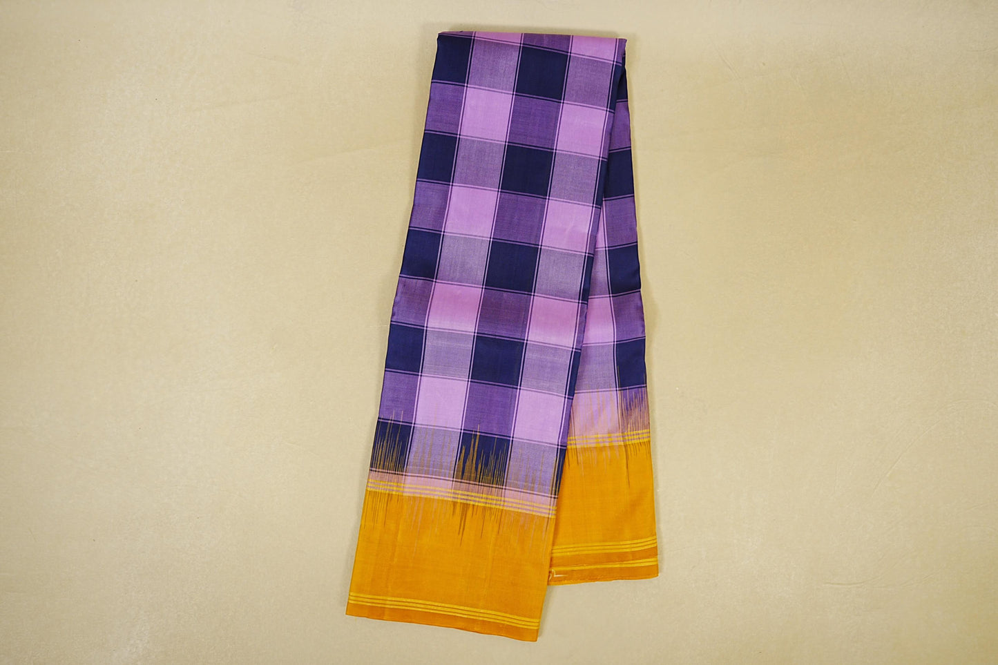 Multi Color Checks Light Weight Kanchipuram Silk Saree online