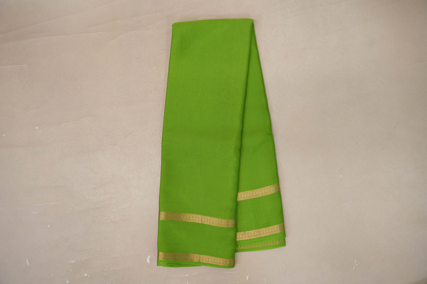 Bright Parrot Green Mysore Silk Saree online