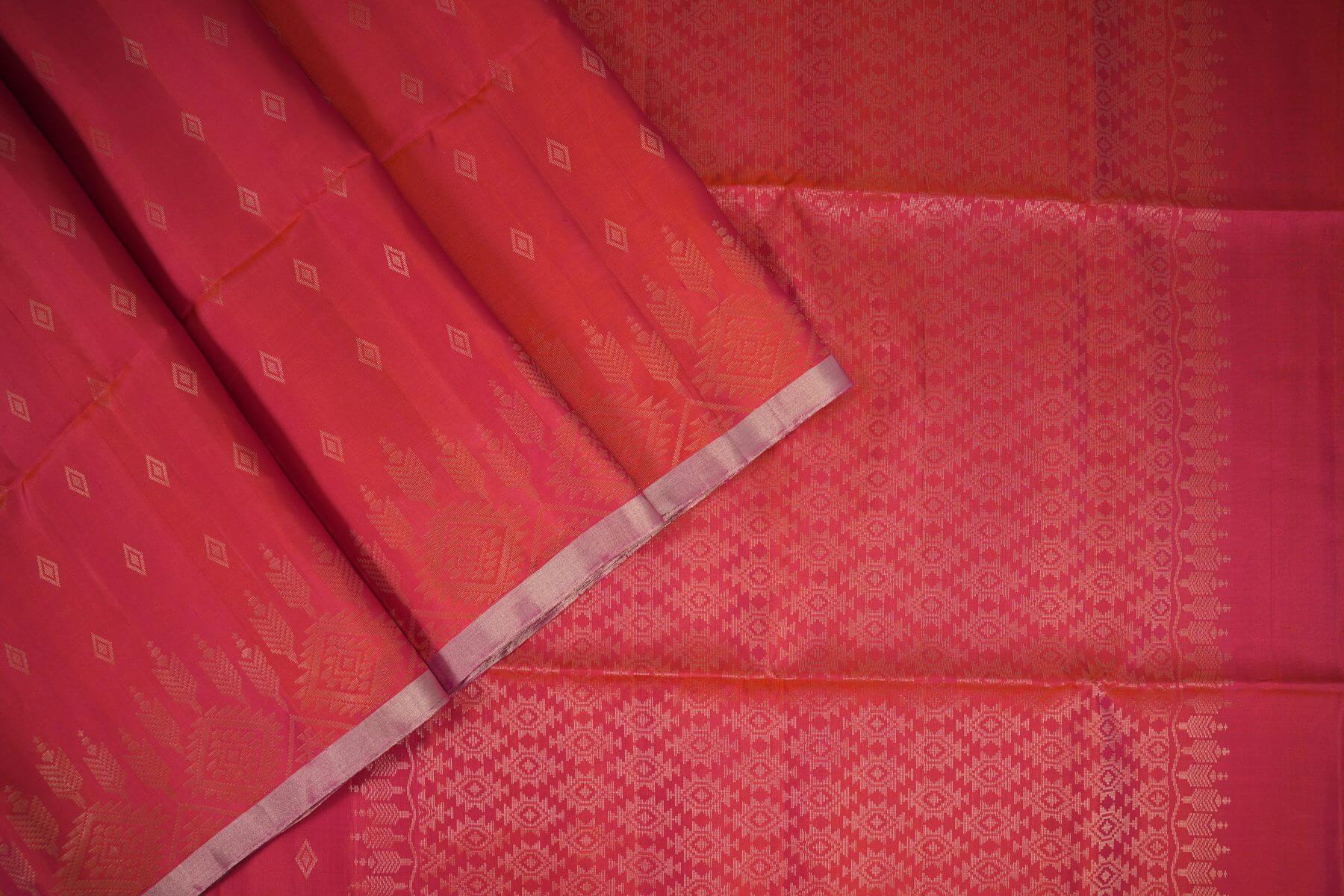 Pink soft silk saree