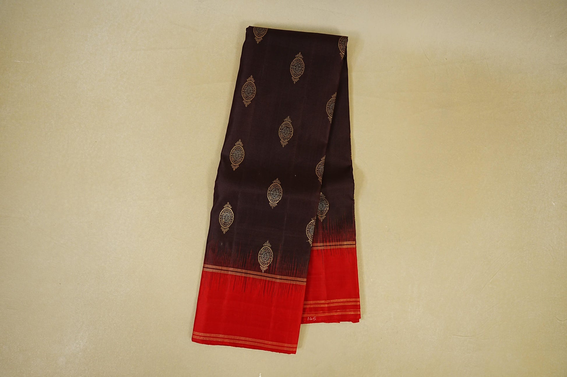 Dark Coffee Brown Light Weight Kanchipuram Silk Saree online