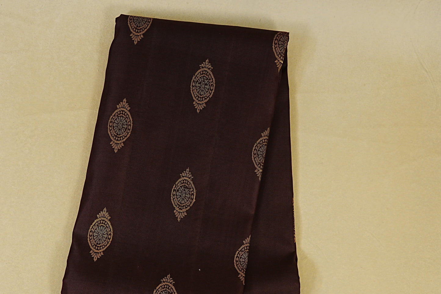 Dark Coffee Brown Light Weight Kanchipuram Silk Saree body zoom