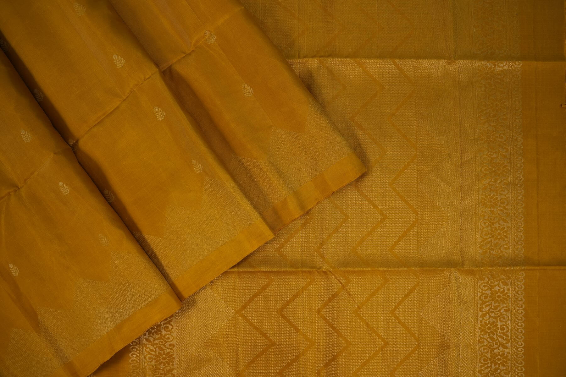 Mustard soft silk saree