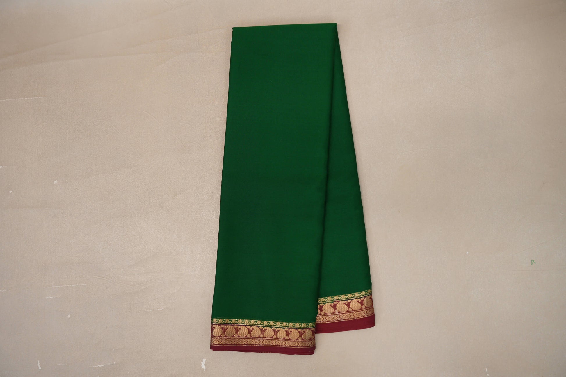 Forest Green Mysore Silk Saree online