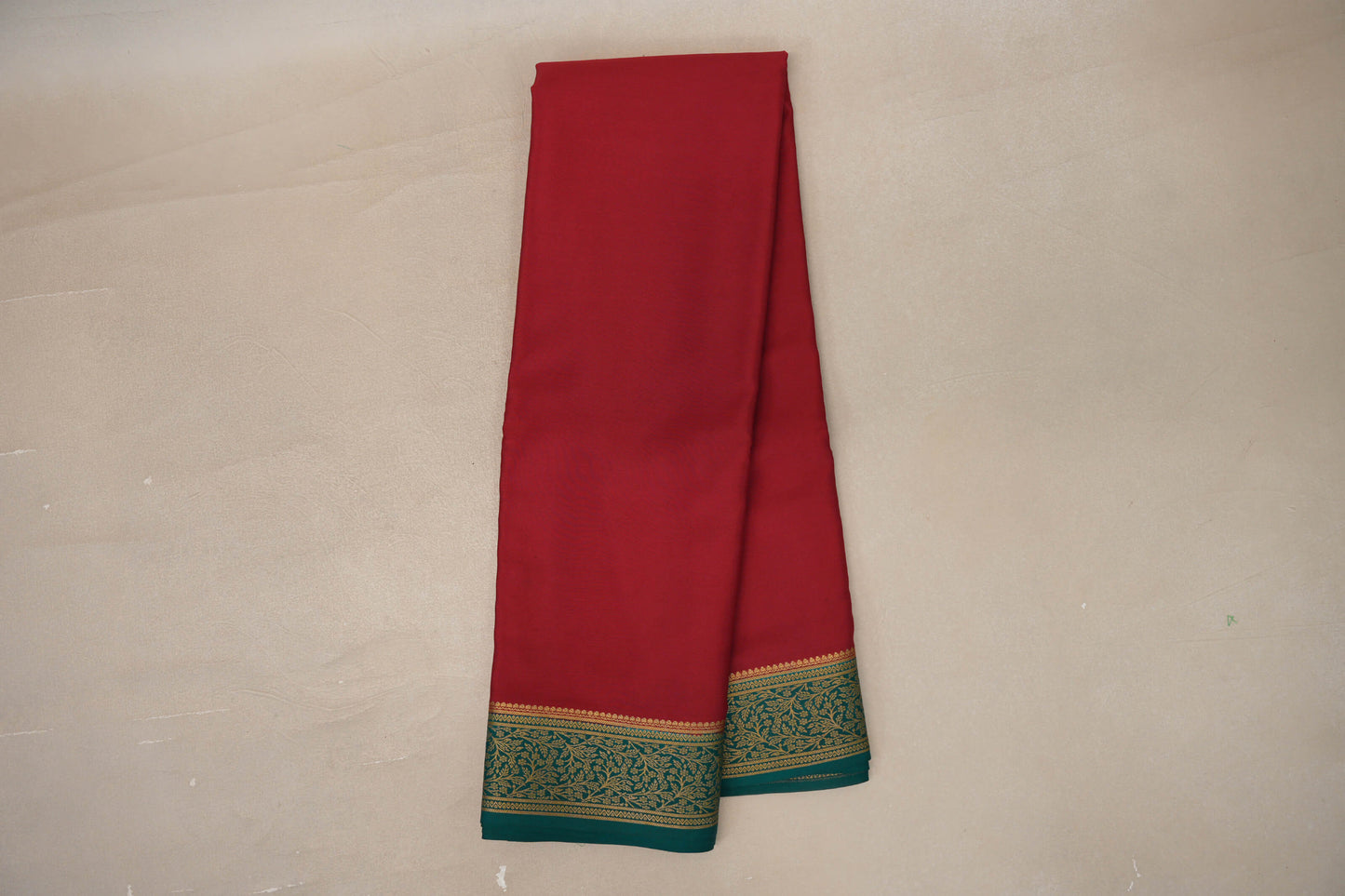 Deep Red Mysore Silk Saree online