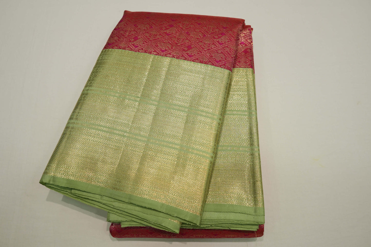 Raani pink vintage kanchipuram silk saree