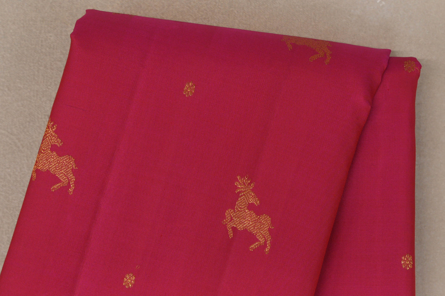 Orangish Pink Vintage Kanjivaram Silk Saree by Shreenivas Silks PSSR019620