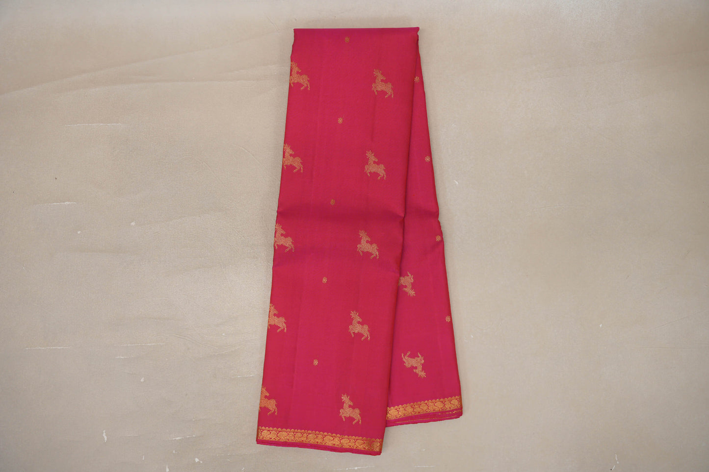 Orangish Pink Vintage Kanjivaram Silk Saree by Shreenivas Silks PSSR019620