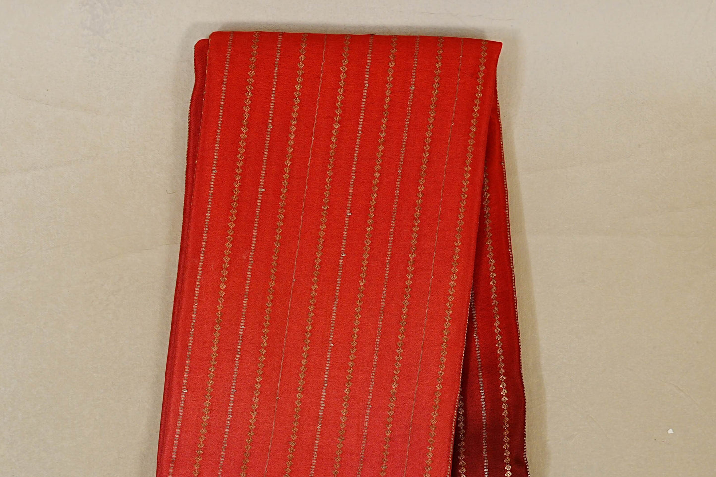 Dual Tone Deep Pink and Rust with Black Borders Mysore Silk Saree body zoom