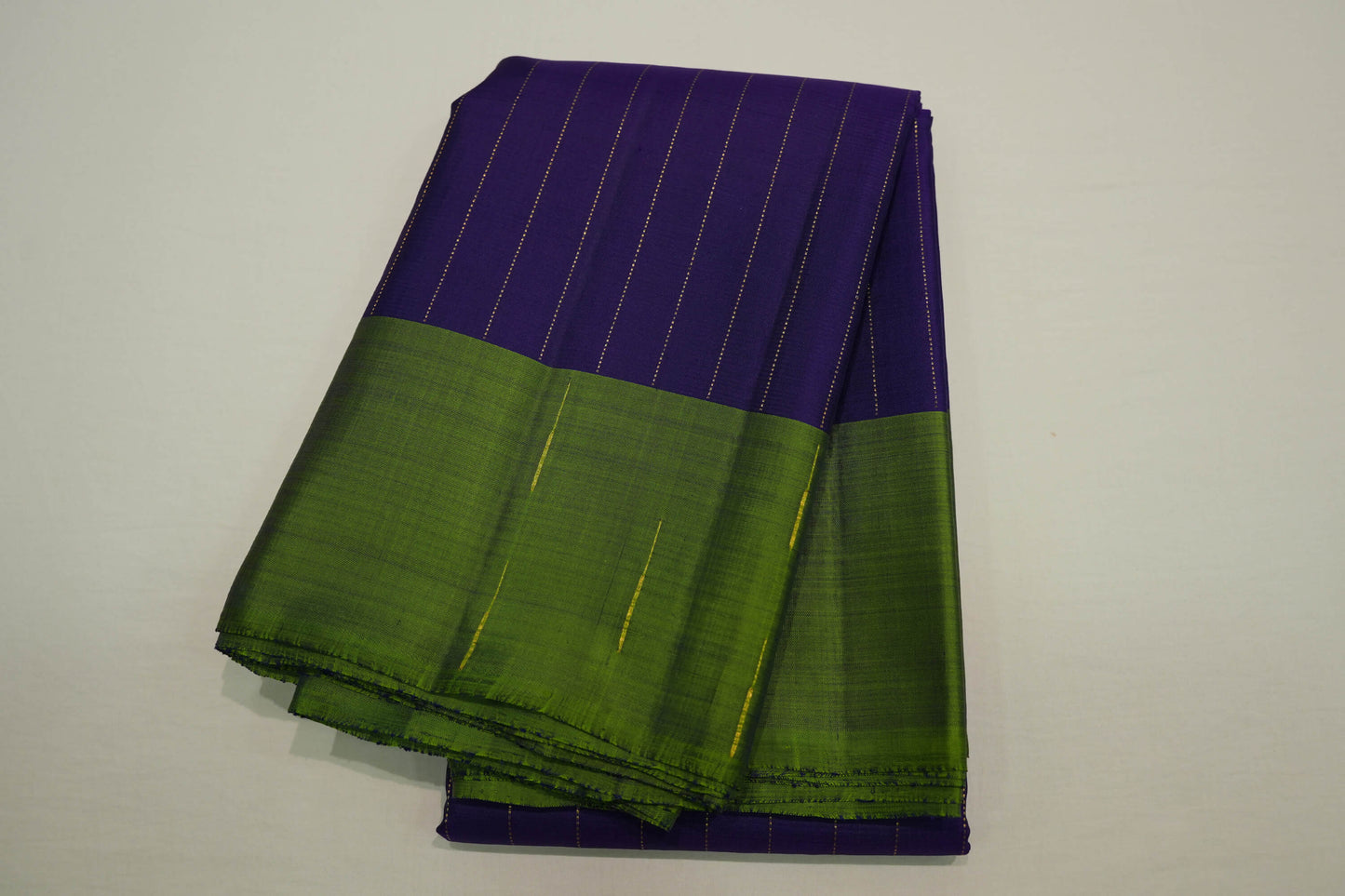 Navy blue vintage kanchipuram silk saree