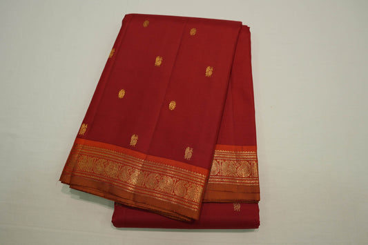 Red vintage kanchipuram silk saree