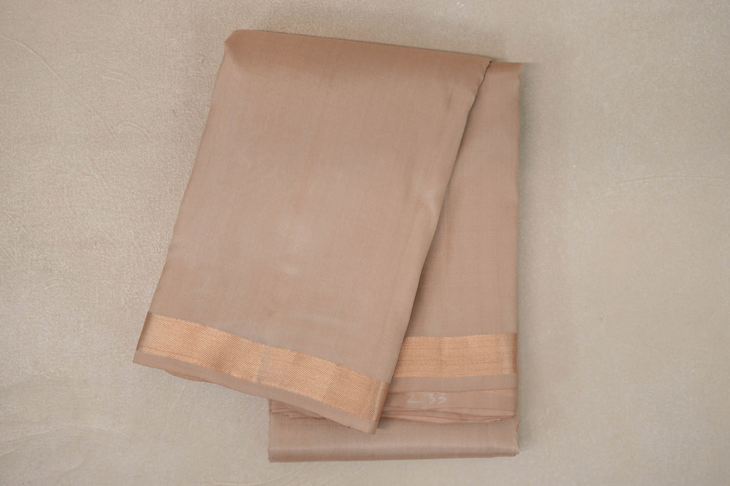 Dark Beige Vintage Kanjivaram Silk Saree by Shreenivas Silks PSSR019629
