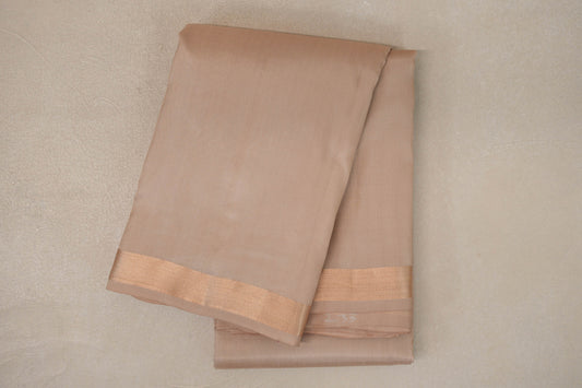 Dark Beige Vintage Kanjivaram Silk Saree by Shreenivas Silks PSSR019629