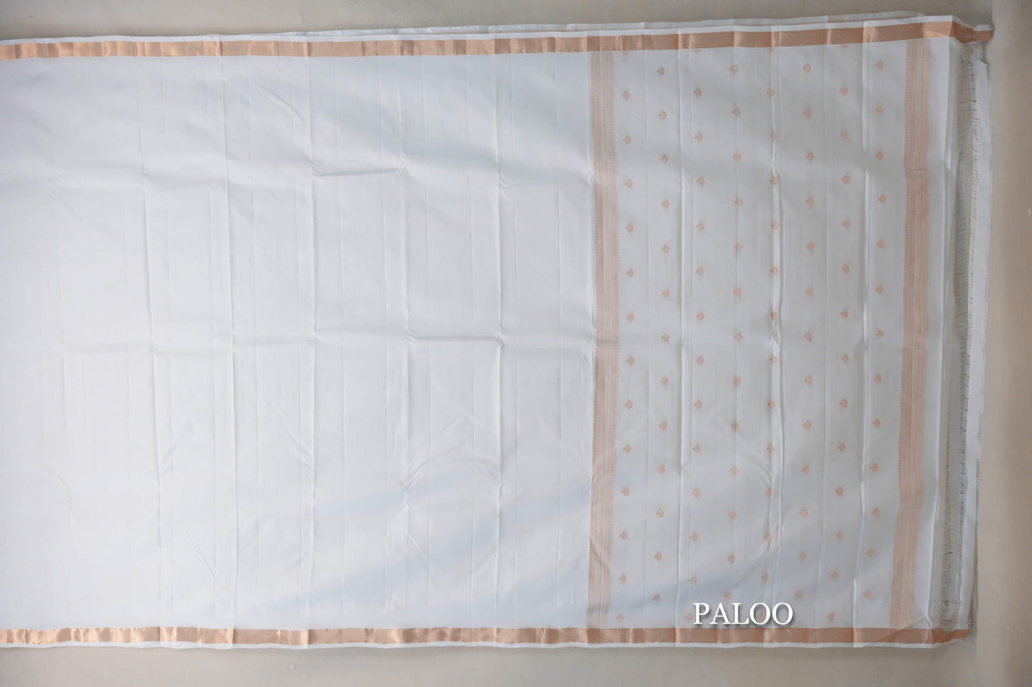 Milk White Light Weight Kanchipuram Silk Saree by Shreenivas Silks PSSR019631