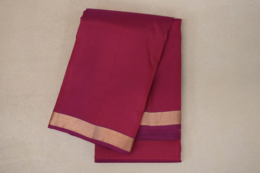 Bright Magenta Pink Light Weight Kanchipuram Silk Saree by Shreenivas Silks PSSR019635