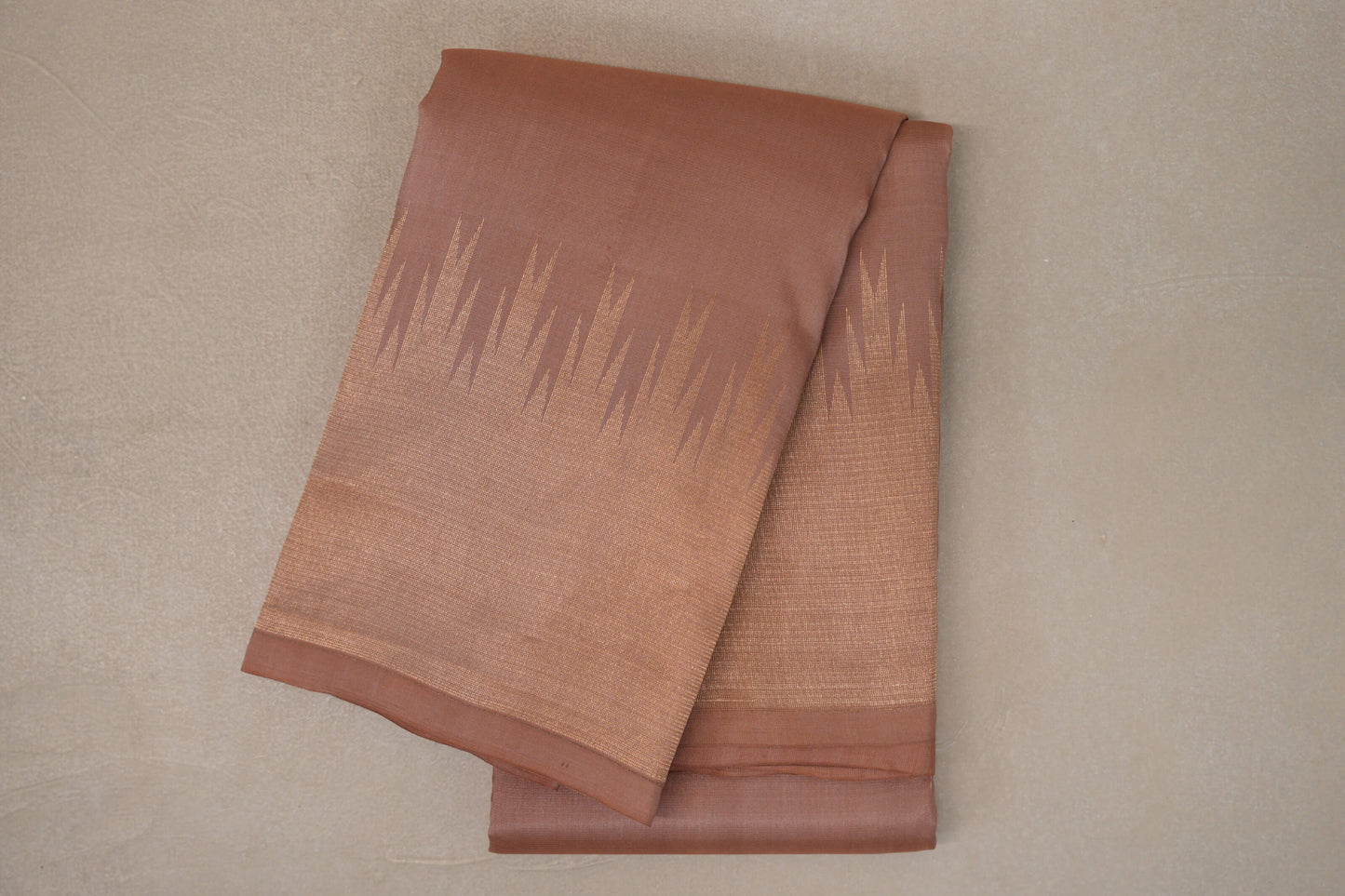 Light Brown Light Weight Kanchipuram Silk Saree by Shreenivas Silks PSSR019637