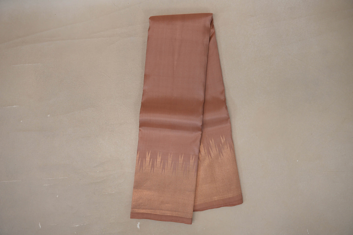 Light Brown Light Weight Kanchipuram Silk Saree by Shreenivas Silks PSSR019637