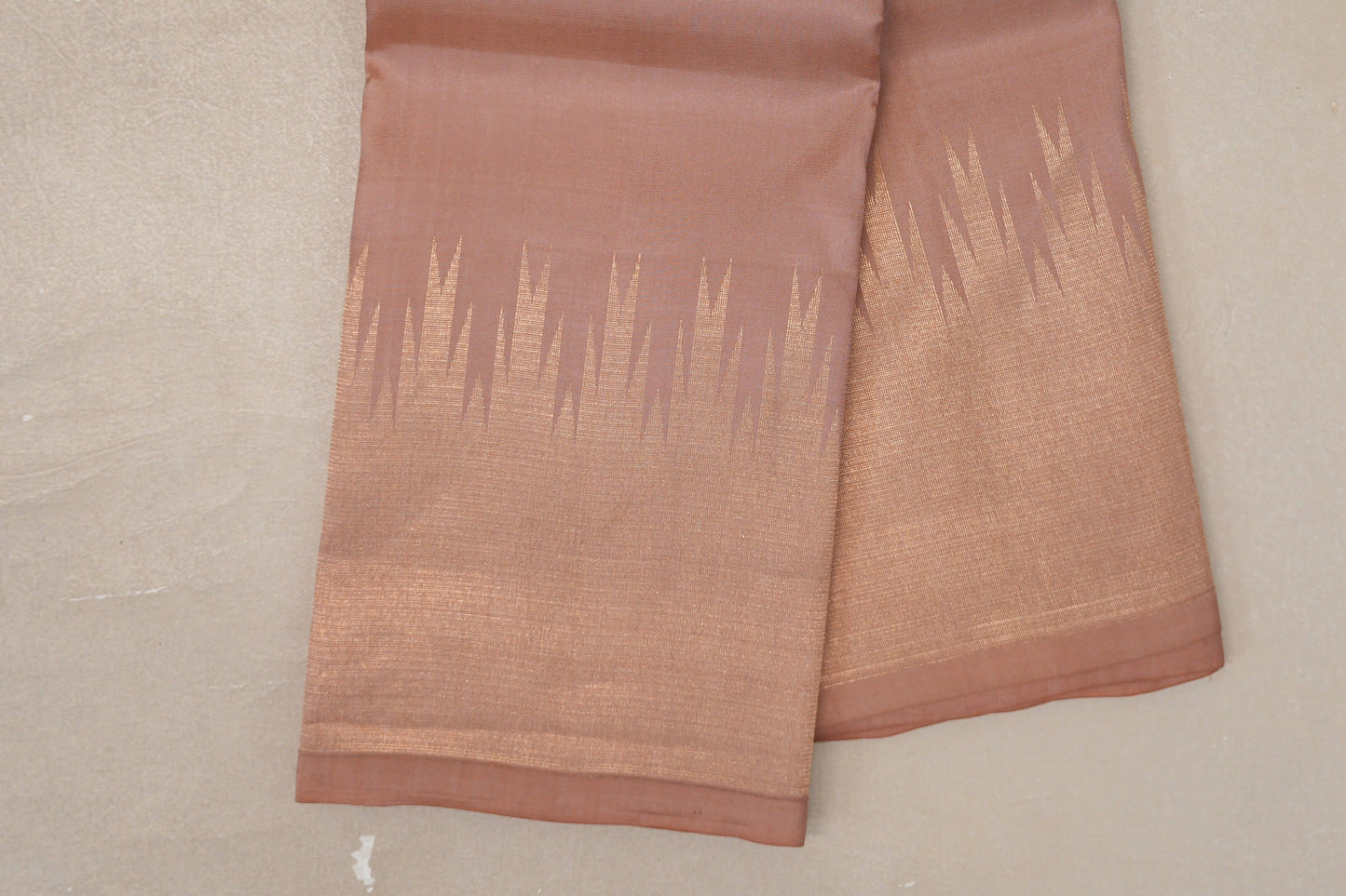 Light Brown Light Weight Kanchipuram Silk Saree by Shreenivas Silks PSSR019637