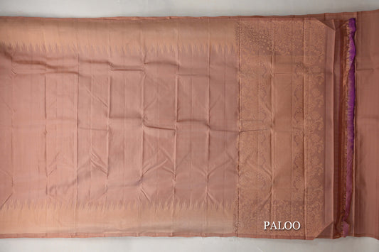 Light Brown Light Weight Kanchipuram Silk Saree by Shreenivas Silks PSSR019637