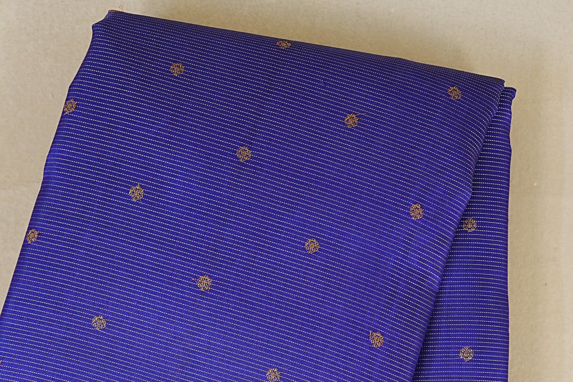 Royal Blue Heirloom Kanjivaram Silk Saree body zoom