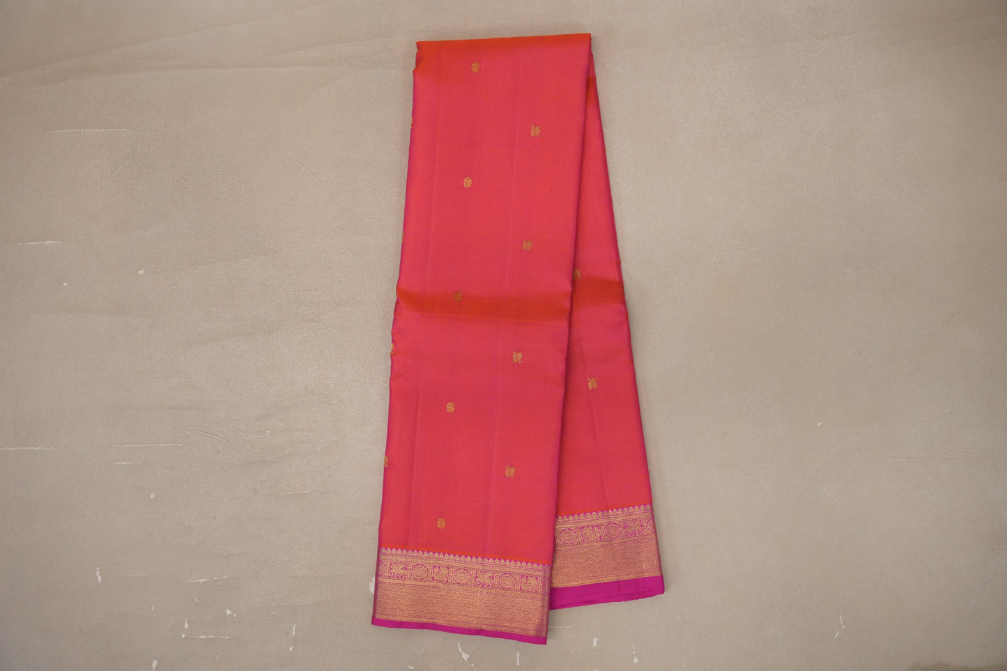 Orangish Pink Vintage Kanjivaram Silk Saree online