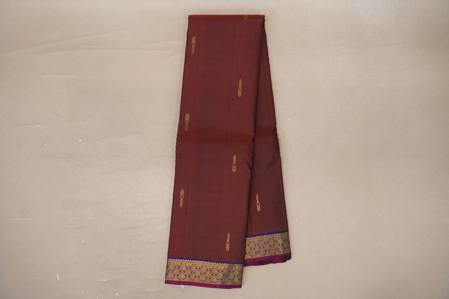Coffee Bean Brown Vintage Kanjivaram Silk Saree  online