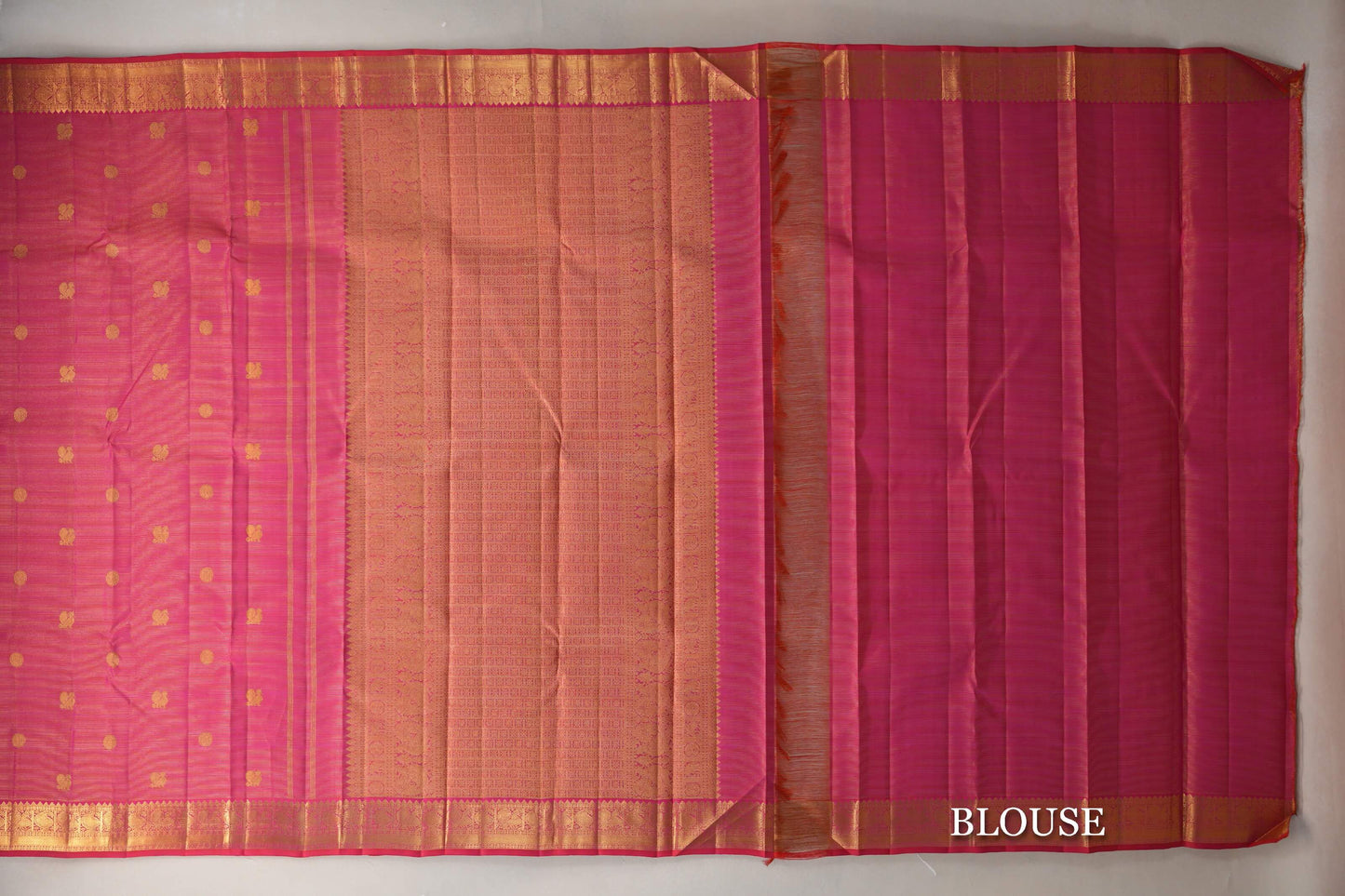 Orangish Pink Vintage Kanjivaram Silk Saree by Shreenivas Silks PSSR019650